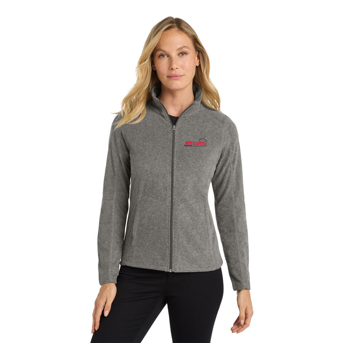 Women's Heather Microfleece Full-Zip Jacket